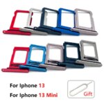 80PcsNEW SIM Card Tray chip slot drawer Holder Adapter iPhone 12 13 mini 11 Pro Max 14 15 16 7 8 Plus 16e X XS Max XR (New)