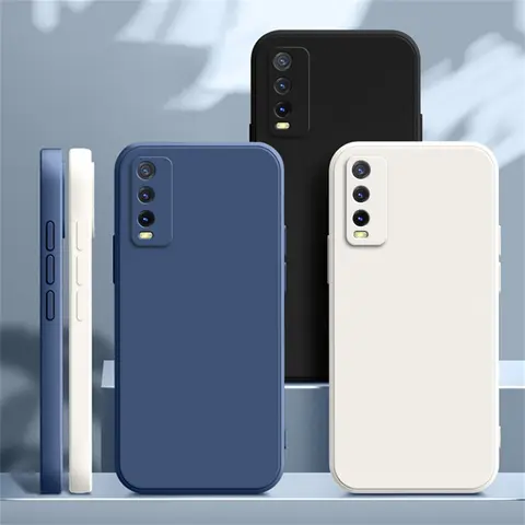 S363ee861fcf04017a0f989b7a6590d92U_480x480q75 Original Case VIVO Y20 Y20A Y20G Y20i Y20S Y20T SG 2021 Camera Protection Square Liquid Silicone Luxury Soft Ultrathin Cover (New) - Image 1