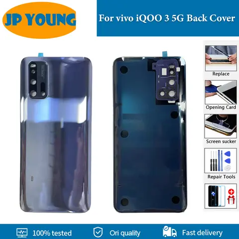 S366c152dc8be48519bc6ba516f0a19c4J_480x480q75 Original Back Cover vivo iQOO 3 5G Back Battery Cover Rear Door Housing Case V1955A I1927 I1928 vivo iQOO 3 Replacement (New) - Image 1