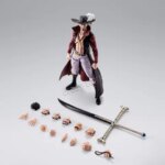 In Stock Bandai SHF One Piece Luffy Usopp Mihawk 3-Figure Set PVC Action Figure (New)