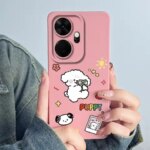 Itel P55 Plus 4G Phone Case P55+ P663LN P663L Cover Silicone Sweet Painted Shell Cartoon Funda Lovely Printed Casing Coque (New)