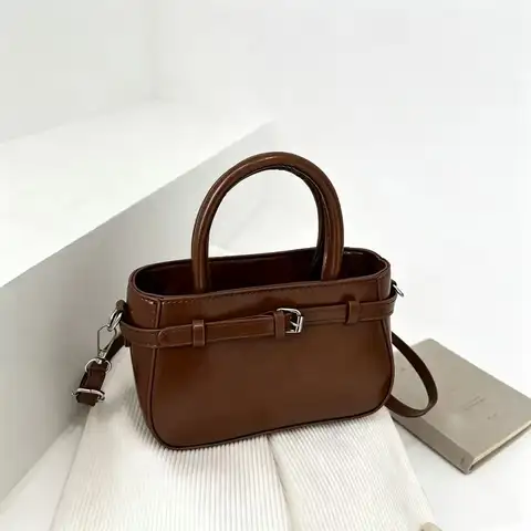 S368cb5f3ec314bc3b7299f71811b7d0fa_480x480q75 2026 Autumn New Trendy Fashion Korean Style Small Square Handbag for Women High-End Versatile Shoulder and Crossbody Bag (New) - Image 1