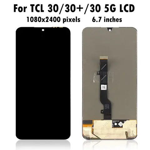 S36a57eb8907b43d8a9a7e2c598fd9208R_480x480q75 Original 67 LCD TCL 30 4G 5G TCL 30 Plus T676H T776H T676K T676J LCD Display Touch Screen Digitizer Assembly Replacement (New) - Image 1