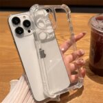 Luxury Shockproof Transparent Case iPhone 17 16 15 14 13 12 11 Pro Max 16E 7 8 Plus Bumper Cases Cover (New)