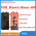 655 Inch Original AMOLED Touch Digitizer Full Assembly HONOR 400 Global Version DNY-NX9 Screen Repair Parts (New)