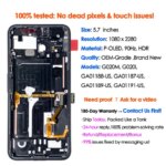 OEM Quality 90Hz OLED Google Pixel 4 Screen Replacement LCD Phone Mobile Display Touch Digitizer Assembly Repair Wholesale (New)