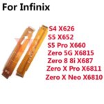 Infinix Zero X Pro 20 30 5G Neo 8 8i X687 X6810 X6811 S4 S5 Pro X6815 X660 X6821 Main Board Connector LCD Display Flex Cable Bangladesh (New)