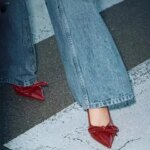 2025 New Pumps Summer High Heels Womens Sandals Shoes for Women Fashion Shallow Butterfly-knot Shoes Elegant Wedding Party Shoe (New)