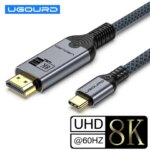 UGOURD USB C to HDMI2.0 Cable Type C to HDMI 4K60HZ Adapter Thunderbolt 3 4 to HDTV 2.0 Converter Cable for iphone 15 16 MacBook (New)