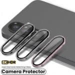 Luxury Crystal Diamond Camera Protector Samsung Galaxy A56 5G Metal Ring Lens Cap Glass On Sumsung A 56 36 26 17 A36 A26 A17 Bangladesh (New)