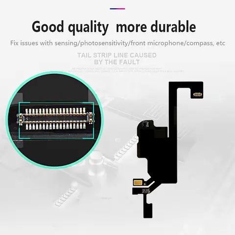 S39432d2065c5434cb643f77095762dfb8_480x480q75 iPhone 15 14 Plus 13 Mini Pro Max Proximity Light Sensor Compass Microphone Tested Disassembly Flex Ribbon Cable Parts (New) - Image 1