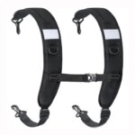 New Black Backpack Straps Oxford Cloth Shock Absorption Replacement Strap Bags Shoulder Strap Outdoor Sports (New)