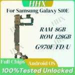 128GB ROM 8G RAM For Samsung Galaxy S10 S10 Plus Unlocked mainboard G975F G975FD G975U G973F G973FD G973U motherboard Android OS (New)