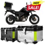 65L Motorcycle Helmet Box Universal Top Tail Rear Luggage Storage Tool Cases Lock for YAMAHA TMAX for HONDA NC750 CBR650 for BMW (New)