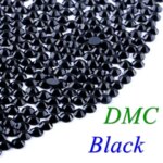 All Size! Black DMC / AAAAA Hotfix Rhinestone SS6 SS10 SS16 SS20 SS30 Glass Crystals Stones Hot Fix Iron-On FlatBack With Glue (New)