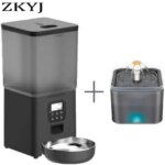6L Dog Automatic Feeder Transparent Pet Smart Feeder 2L Cats Dispenser Feeding Bowl Remote Tuya WIFI Control Dry Food Pet Feeder (New)