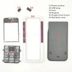 HKFASTEL 5310 2007 Cover 5310 XpressMusic Phone Front Back Housing Button Plug Case English Keypad Replacement Parts Bangladesh (New)