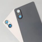 A+ Back Glass  Sony Xperia 5 V XQ-DE54 Battery Cover Rear Door Housing Panel Repair Replace Parts &Camera Lens Frame +Glue (New)