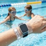 Swim Watch Case Kids Waterproof Smartwatch Bag Smart Watch Swimming Cover Snorkeling Pool Surfing Outdoor Backyard Garden (New)