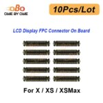 10Pcs LCD Display FPC Connector On Board Motherboard iPhone 12 13 Mini 11 Pro Promax XS Max X XR LCD FPC Connector on Board (New)
