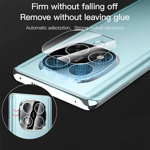 S3b10b7b28c12472192dd38c4816ed758U_480x480q75 3Pcs HD Camera Lens Tempered Glass Protector Cover Flim Xiaomi Redmi Note 14 14 Pro Plus + Rear Camera Lens Anti-scratch Cap (New) - Image 1