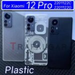 Plastic Back Cover Xiaomi 12 Pro Battery Door Rear Housing Case With Camera Lens Replacement+Adhesive 2201122C 2201122G Bangladesh (New)