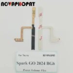 Novaphopat Tecno Spark GO 2024 BG6 Power On Off Volume Up Down Switch Power Button Flex Cable Ribbon Bangladesh (New)