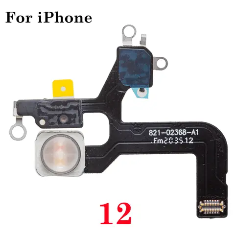 S3b637a9df49142d4bce29768915f4dcbq_480x480q75 LED Flash Light Sensor Flex Cable Replacement iPhone 11 12 13 14 15 Pro Max Mini Plus Proximity Distance Ambient Repair Part (New) - Image 1