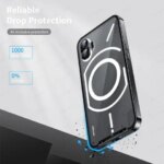 Magsafe Metal Frame Case Nothing Phone 2 Aluminium Alloy Camera Lens Glass Film Cover Nothing Phone2 Case Coque Fundas (New)