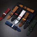 Leather b Samsung Galaxy watch 6 strap 6classic 5 pro 4 Active 2 20mm 22mm bracelet Huawei Watch GT 2 2e 3 pro watchbs (New)
