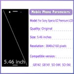 55original Sony Xperia XZP XZ Premium LCD G8142 Touch Screen Digitizer Assembly G8141 LCD Display With Frame Sony XZP (New)