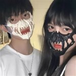 New Halloween Skull Party Mask Cosplay Mask Adult Unisex Tigers Demons Wolf Masks Cool Masque Halloween Decoration Gifts Props (New)