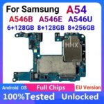 For Samsung Galaxy A54 A546B A546E A546U Unlocked Motherboard Android System Logic Board Full Chip Mainboard Tested Good Working (New)