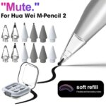 1-6Pcs Nibs Huawei M-Pencil 2 3 Generation Replacement Nib Stylus Pen Nickel Plated Alloy Tip M-Pencil 2 3 Accessories (New)