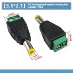 40/10/4  DC Power Male Female Plug Connector 2.1*5.5mm LED Strip CCTV  Electronic Devices Bangladesh (New)