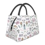 Doctors Nurse Print Thermal Lunch Bag Women Portable Insulated Cooler Bag for Picnic Work Reusable Packed Lunch Box Bags (New)