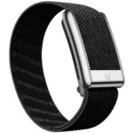 Suitable Whoop 50PEAK LIFE wristb elastic b sports nylon strap MG with bright silver U-shaped metal frame with letter (New)