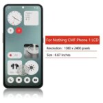 667“AMOLED 120Hz Nothing CMF Phone 1 LCD Display Touch Screen Digitizer Assembly Replacement Repair Parts (New)