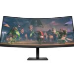 For HP OMEN 34 Inch WQHD 165Hz Curved Gaming Monitor Original 3440 X 1440 Pixels VA LCD Monitor (New)