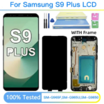 S9+ Display Screen Samsung S9 Plus LCD Display Touch Screen Digitizer G965 G965F G965U G9650 Display With Frame (New)