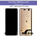 AMOLED 6.78'' For vivo X90 Pro LCD Display Touch Screen Digitizer Assembly Replacement Parts For vivo x90pro LCD V2242A Display (New)