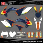 DSMTECH Graphics Background Decals kits For KTM EXC EXCF XCW 2014-16 125-200 250 300 350 450-500 SX SXF 2013 2014 2015 (New)