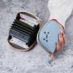 Cute Cat Shaped PU Leather Card Bag Wallet Multi-functional Women Casual Bank Credit Card Holder ID Card Organizer Coin Purse (New)