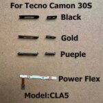 Power Volume Side Buttons Tecno Camon 30S Volume Power Small Side Keys Repair Parts CLA5 Bangladesh (New)