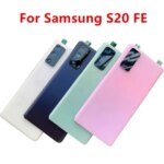 S20fe Housing For Samsung Galaxy S20 FE G781 G780 Plastic Battery Back Cover Repair Replace Door Rear Case + Camera Lens (New)