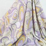 1 Meter X 1.4 Meter Geometric Patchwork Dress Fabric Soft Viscose Material (New)