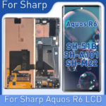 66 AMOLED LCD screen Sharp Aquos R6 LCD display touch screen digitizer Assembly pantalla para Aquos R6 SH-51B LCD repair (New)