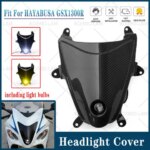 Carbon Fiber Motorcycle Headlight Assembly Headlamp Light Fit for Suzuki Hayabusa GSXR1300 GSX1300R Gen2 2008 - 2020 (New)