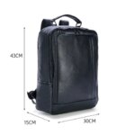 2027 New Brand Genuine Leather Men Backpacks Fashion Real Natural Leather Student Backpack Boy Luxury Business Laptop School Bag (New)