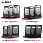 10Pcs，SIM Card Tray chip slot drawer Holder Adapter Socket Parts Moto Edge 20 Lite 40 Neo 30 Pro 50 Ultra 60 Fusion (New)